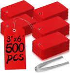 500 Plastic Shipping Tags with Wire by XUWAIDSGN