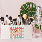 URLLUAE Hawaii Aloha Surf Girl Beach Wooden Pen Pencil Holder - Image 2