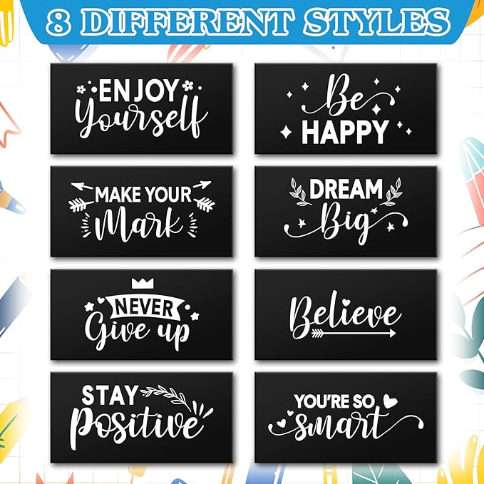 Dunzoom 100 Pcs Inspirational Pencil Erasers Bulk - Image 3