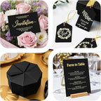 120 Sheets Black Cardstock 8.5 x 11 Construction Paper, 200GSM Card Stock Black - Image 7