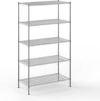 Regal Altair 24" Deep x 48" Wide x 86" Height Wire Shelving Kit | 5-Tier | NSF