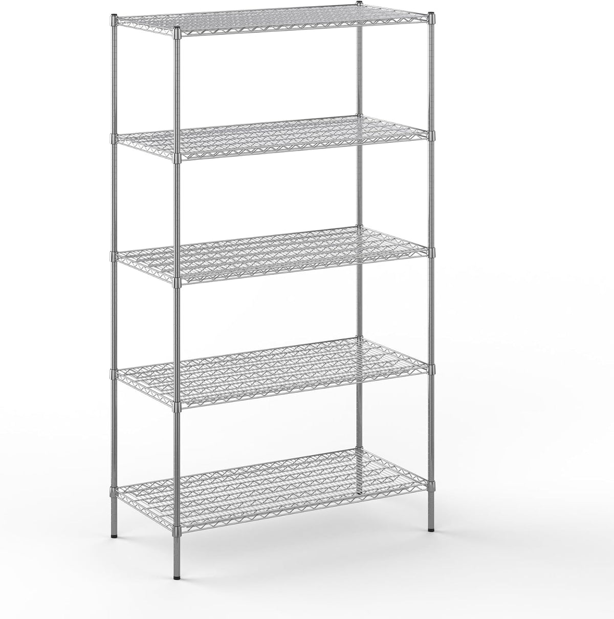 Regal Altair 24" Deep x 48" Wide x 86" Height Wire Shelving Kit | 5-Tier | NSF
