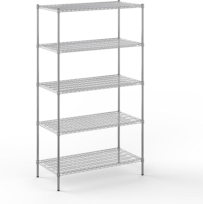 Regal Altair 24" Deep x 48" Wide x 86" Height Wire Shelving Kit | 5-Tier | NSF by Regal+Altair