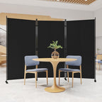 C-Hopetree 3 Panels Room Divider, 6 Ft Tall Indoor Folding Privacy Screen - Image 2