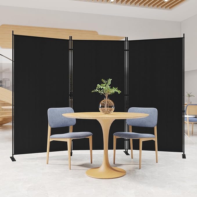 C-Hopetree 3 Panels Room Divider, 6 Ft Tall Indoor Folding Privacy Screen - Image 2