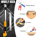 TIFICAL 30 Pack Box Cutter Retractable, Snap-Off 9MM Utility Knife, Auto-Lock - Image 4
