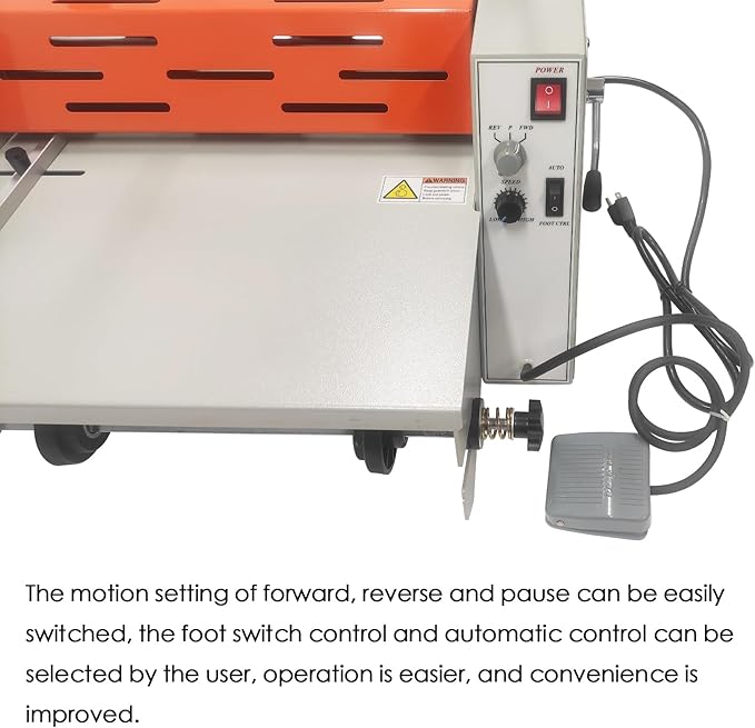 WYDDDARY 14.17"/360MM Electric Steel Roller Thermal Laminator - Image 5