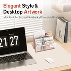 SUPEASY Mail Organizer for Desk, Mesh Metal Mail Holder Countertop - Image 6