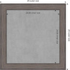 Amanti Art Grey Framed Magnetic Board 29x29 Medium Vision Board - Image 4