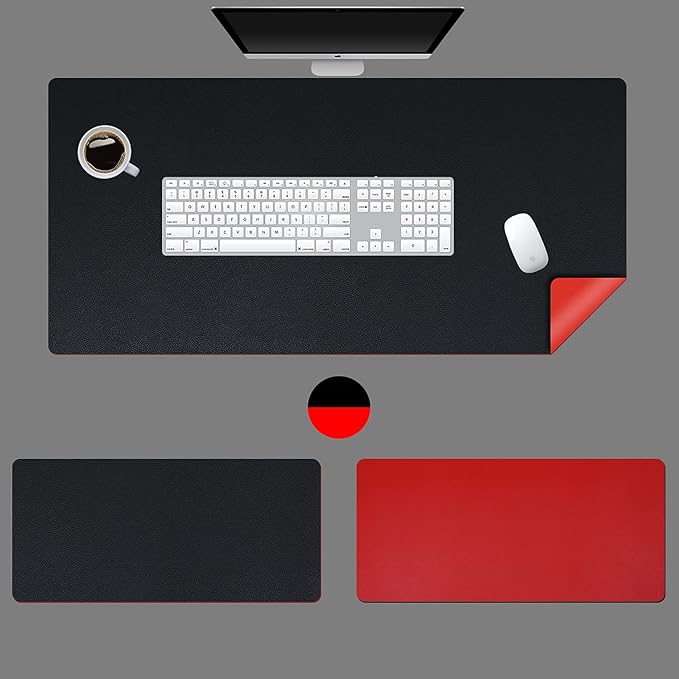 KINGFOM Desk Pad Office Desktop Protecter, PU Leather Desk Mat Blotters - Image 9