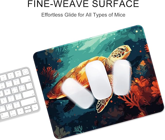 Auhoahsil Mouse Pad, 12 x 10 in Animals Theme Computer Mouse Pad - Image 4