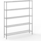 Regal Altair 14" Deep x 72" Wide x 86" Height Wire Shelving Kit | 5-Tier | NSF by Regal+Altair