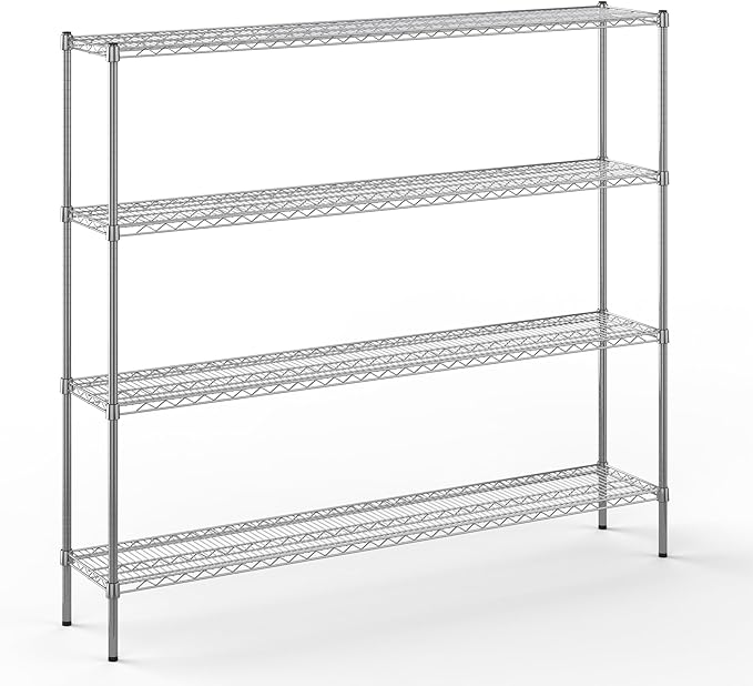 Regal Altair 14" Deep x 72" Wide x 64" Height Wire Shelving Kit | 4-Tier | NSF by Regal+Altair