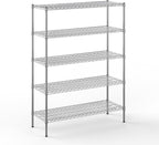 Regal Altair 18" Deep x 48" Wide x 64" Height Wire Shelving Kit | 5-Tier | NSF by Regal+Altair