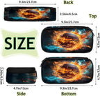 Pardick Pencil Case，Basketball Fire Big Capacity Pencil Pouch Coin Pouch - Image 4