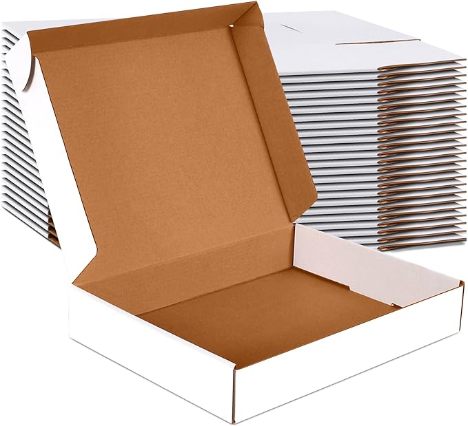 JOWLOT 12x9x2 inch Small Shipping Boxes Set of 25 by JOWLOT