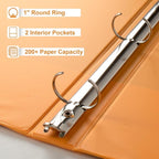 CIXILDTS 6-Pack 1-Inch Binder, Standard 3 Ring Binder Fit Letter Size Paper - Image 4