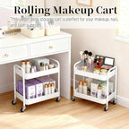 LIWNYRK 2 Tier Metal Rolling Cart - Image 2