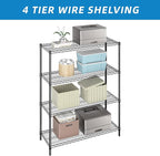 Guan River 4-Shelf Adjustable Metal Shelf Wire Shelving Unit Heavy Duty Storage - Image 6