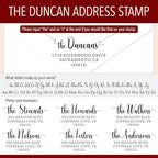 The Duncans Personalized Self-Inking Address Stamp | Envelope Return Address - Image 3