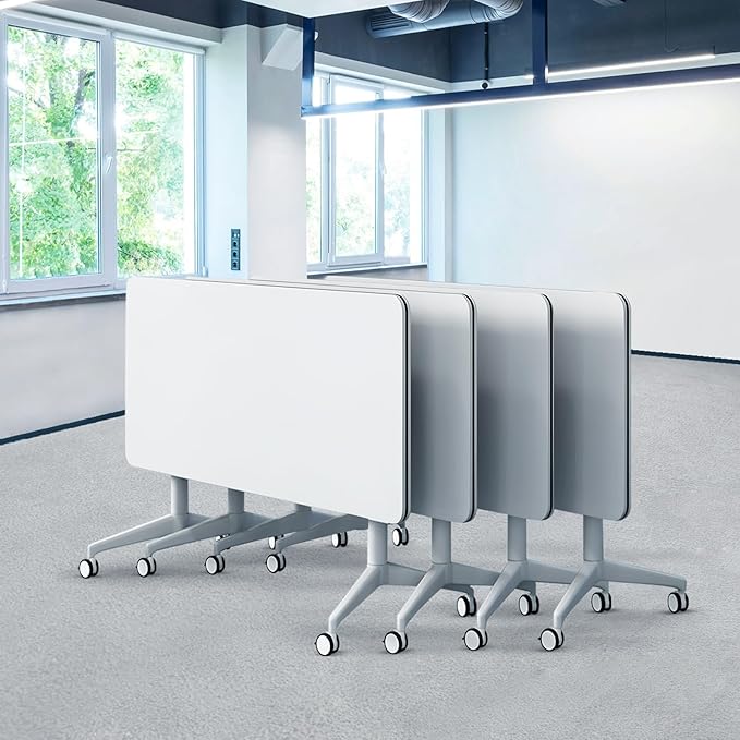 Goakwwuz Conference Room Tables Folding Conference Table Modular White Training by Goakwwuz