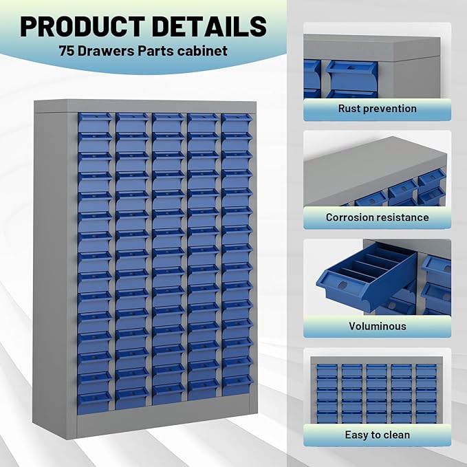 Exerock 75 Drawer Tool Storage Cabinet - Image 4