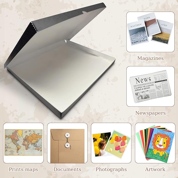 Golden State Art, Archival Folio Storage Box 11x14, Clamshell Design - Image 6