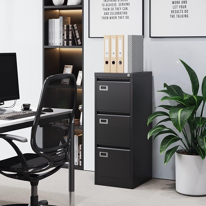 BYNSOE 3 Drawer File Cabinet - Image 9