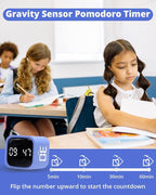 Productivity Timer Flip Gravity Sensor Cube Timer Countdown & Countup, Mute & - Image 2