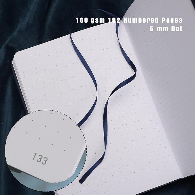 TIEFOSSI Dotted Notebook, 160gsm Thick Paper, Hardcover Dot Grid Journals - Image 3