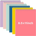 Maitys 6 Pcs Legal Pad Steno Spiral Notebook 8.5" x 11" Top Bound Spiral Pads by Unknown