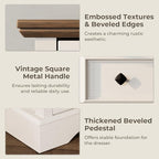 VVFLU Farmhouse 6 Drawer Dresser, Storage Drawer Chest - Image 6