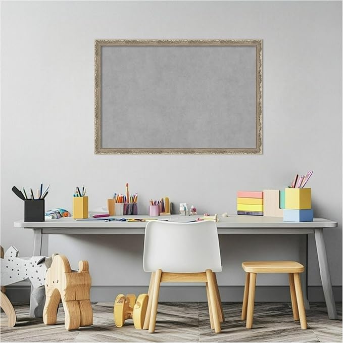Amanti Art Silver Framed Magnetic Board 18x26 Medium Vision Board - Image 5