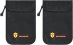 2 Pack Small Fireproof Wallet Pouch, Non-Itchy Waterproof Cash Bag by Unknown