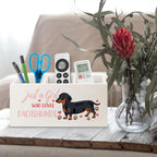 URLLUAE Dachshund Lover Gifts for Women Girls Wooden Pen Pencil Holder for - Image 5