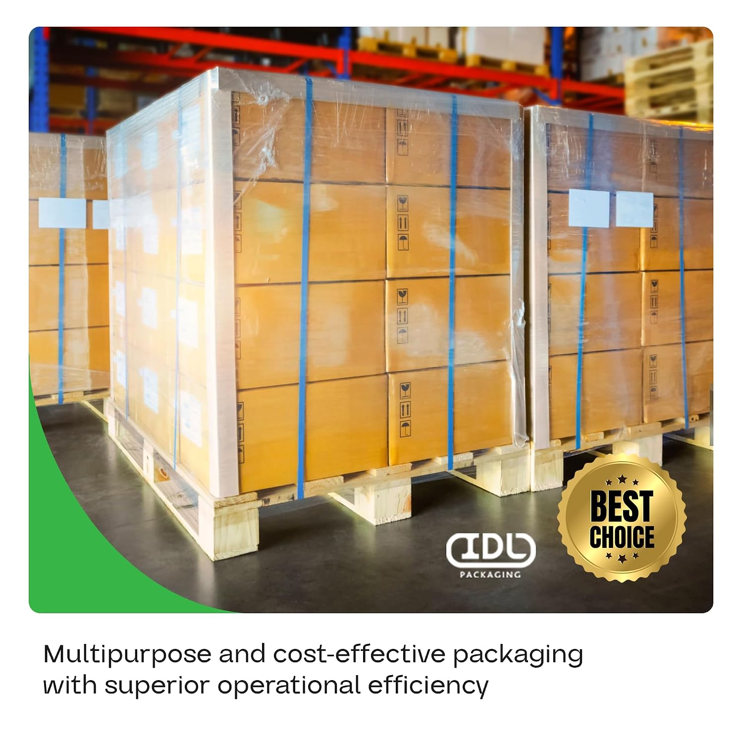 IDL Packaging 2” x 2” x 12” Cardboard Edge Protector (Pack of 20) - Corner Protectors for Shipping, Storage, & Moving – Reinforced Corner Guard Protection for Pallets, Wall Corners, & Furniture | White Corner Protectors for Shipping, Storage, & Moving –