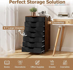 Giantex 7-Drawer Storage Cabinet, Mobile File Organizer - Image 4