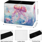 Famame Cute Watercolor Jellyfishes Pencil Holder - Image 3