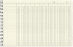BookFactory Accounting Ledger Notebook/Large 12 Column Accounting Ledger - Image 3