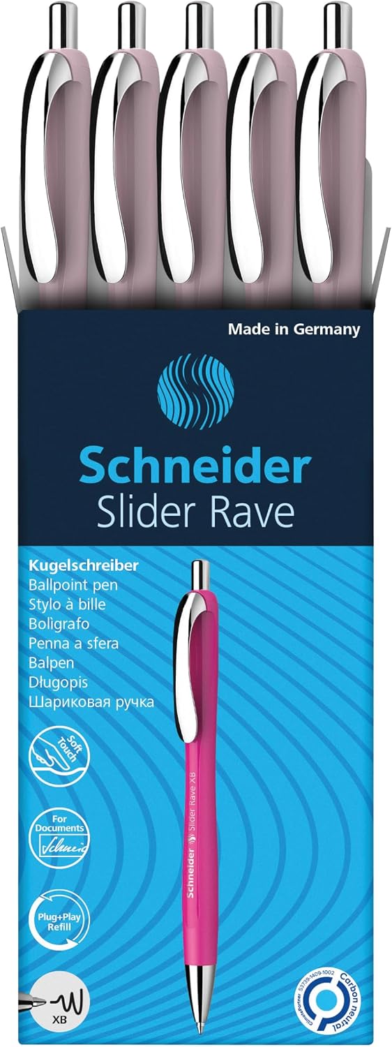 Schneider Limited Edition Slider Rave Colors, XB (Extra Broad) Ballpoint Pen,...