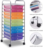 Giantex 10 Drawer Rolling Storage Cart Scrapbook Paper Office School Organizer - Image 5
