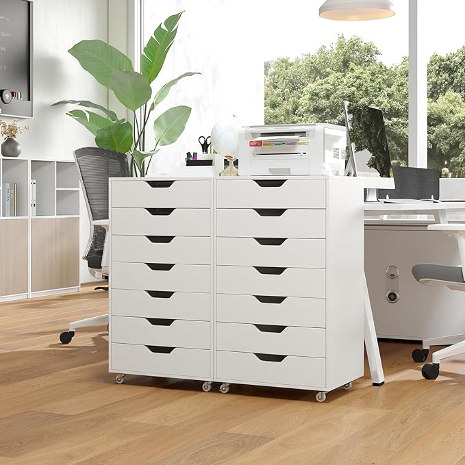 Giantex Drawers Cabinet Mobile Lateral Filing Organizer - Image 8