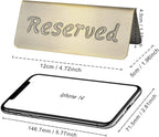 2 Pack Small Reserved Table Signs - Image 2