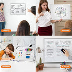 Dry Erase WhiteBoard, Aisuoker 16 x 12inch Magnetic Desktop Whiteboard - Image 6