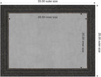 Amanti Art Black Framed Magnetic Board 25x33 Medium Vision Board - Image 2