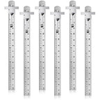 6 Pieces 6 Inch 15 cm Pocket Ruler Flexible Precision Stainless Steel Ruler by Frienda