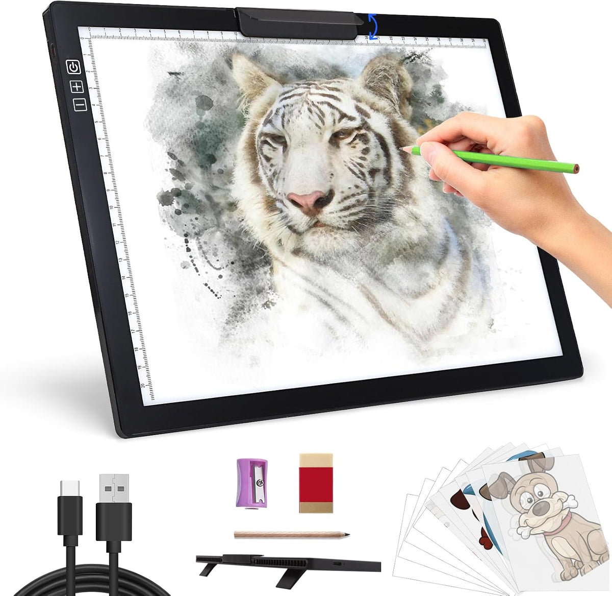 rechargeable a4 light pad - stepless dimmable 6, main product view