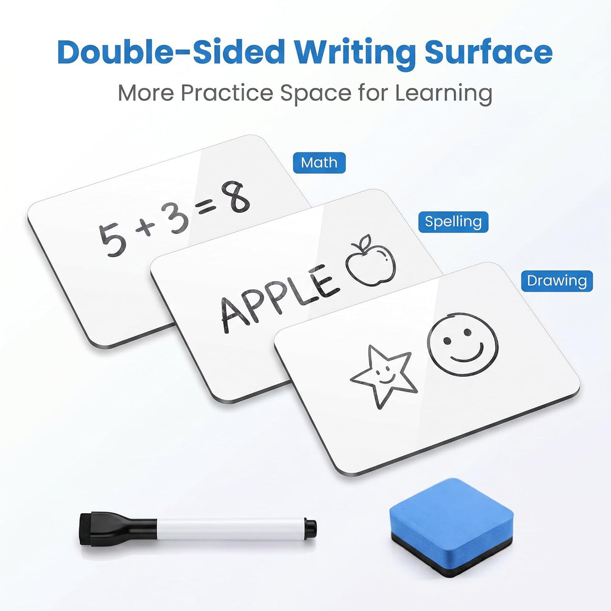 26 Pack Dry Erase Lapboards for Students, 12.5 x 9 Inch Double Sided Whiteboa...