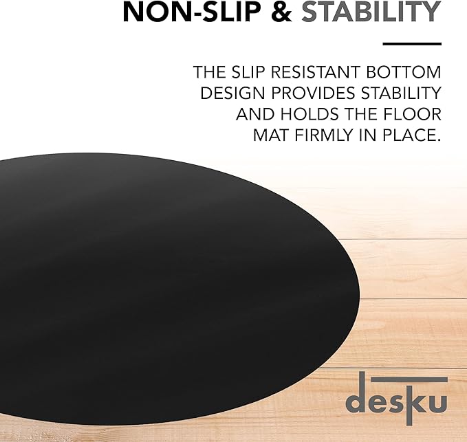 DESKU - Circle Gaming Chair Mat, Computer and Office Chair Mat - Image 4