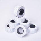 Price Gun Labels for GILLRAJ GX-7700 & MX-5500 - Unique Green-Margined Blank White Pricing Labels 10 Rolls 5000pcs + 2 Ink Cartridges